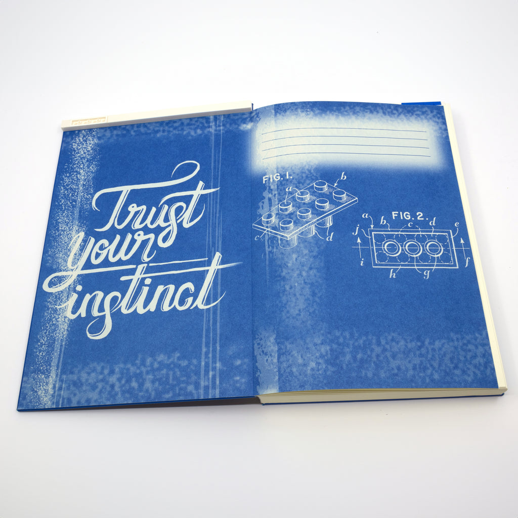 LEGO 2x3 ICONIC LOCKING NOTEBOOK WITH GEL PEN - BLUE