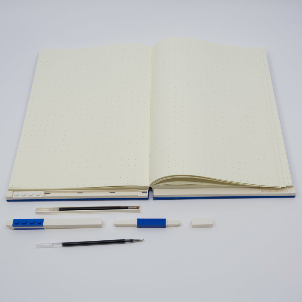 LEGO 2x3 ICONIC LOCKING NOTEBOOK WITH GEL PEN - BLUE