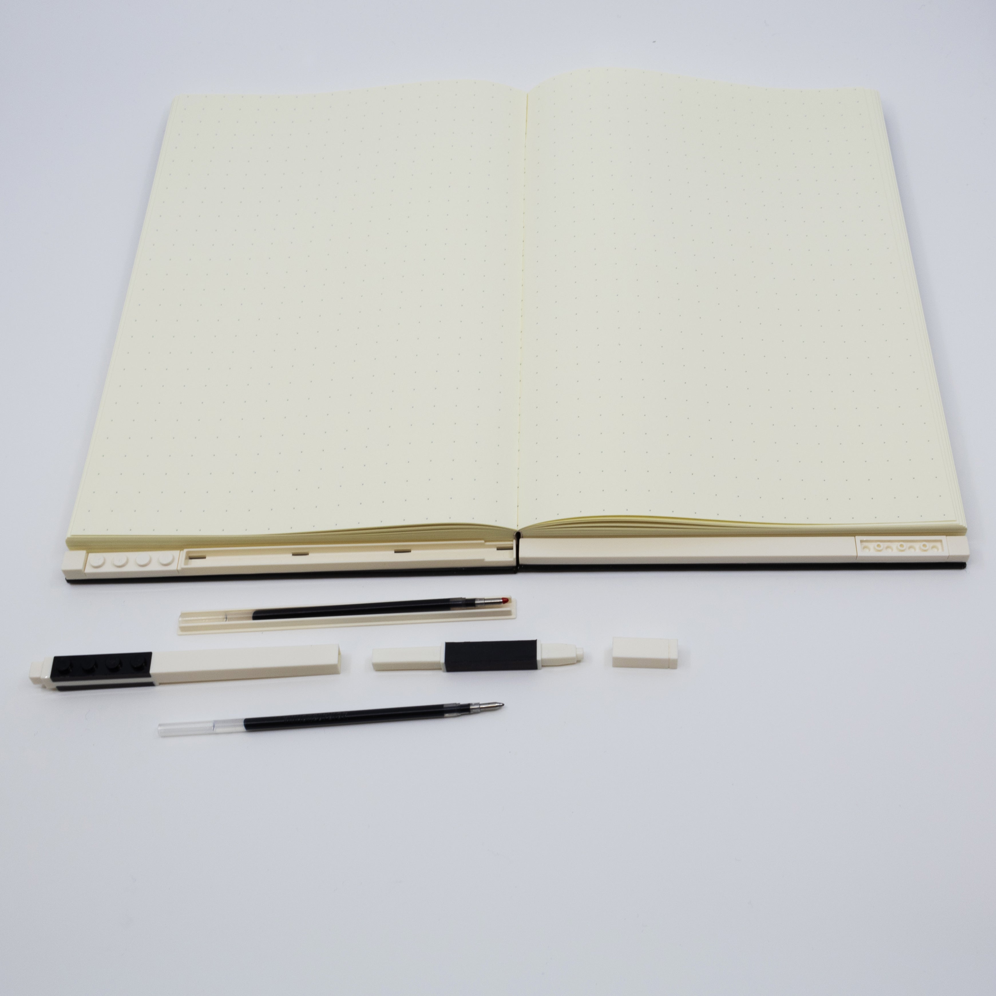 LEGO 2x3 ICONIC LOCKING NOTEBOOK WITH GEL PEN - BLACK