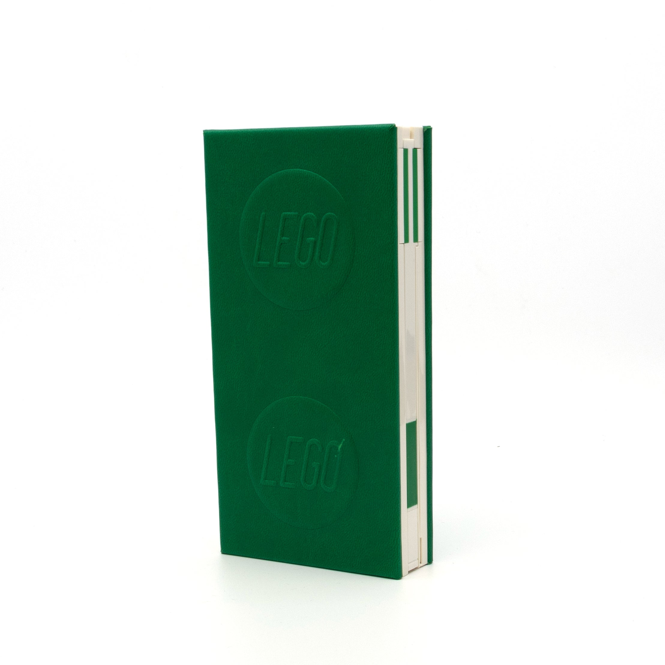 LEGO 1x2 ICONIC LOCKING NOTEBOOK WITH GEL PEN - GREEN