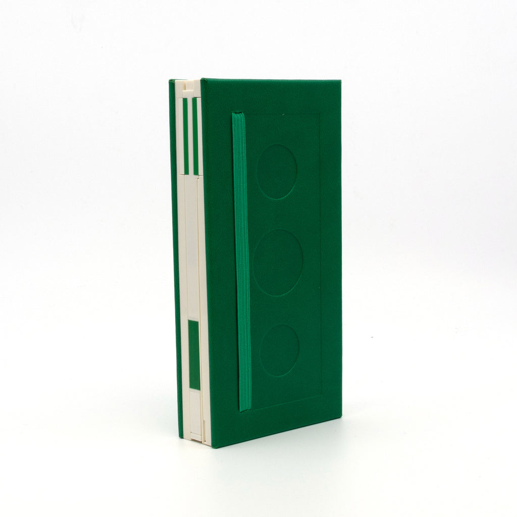 LEGO 1x2 ICONIC LOCKING NOTEBOOK WITH GEL PEN - GREEN