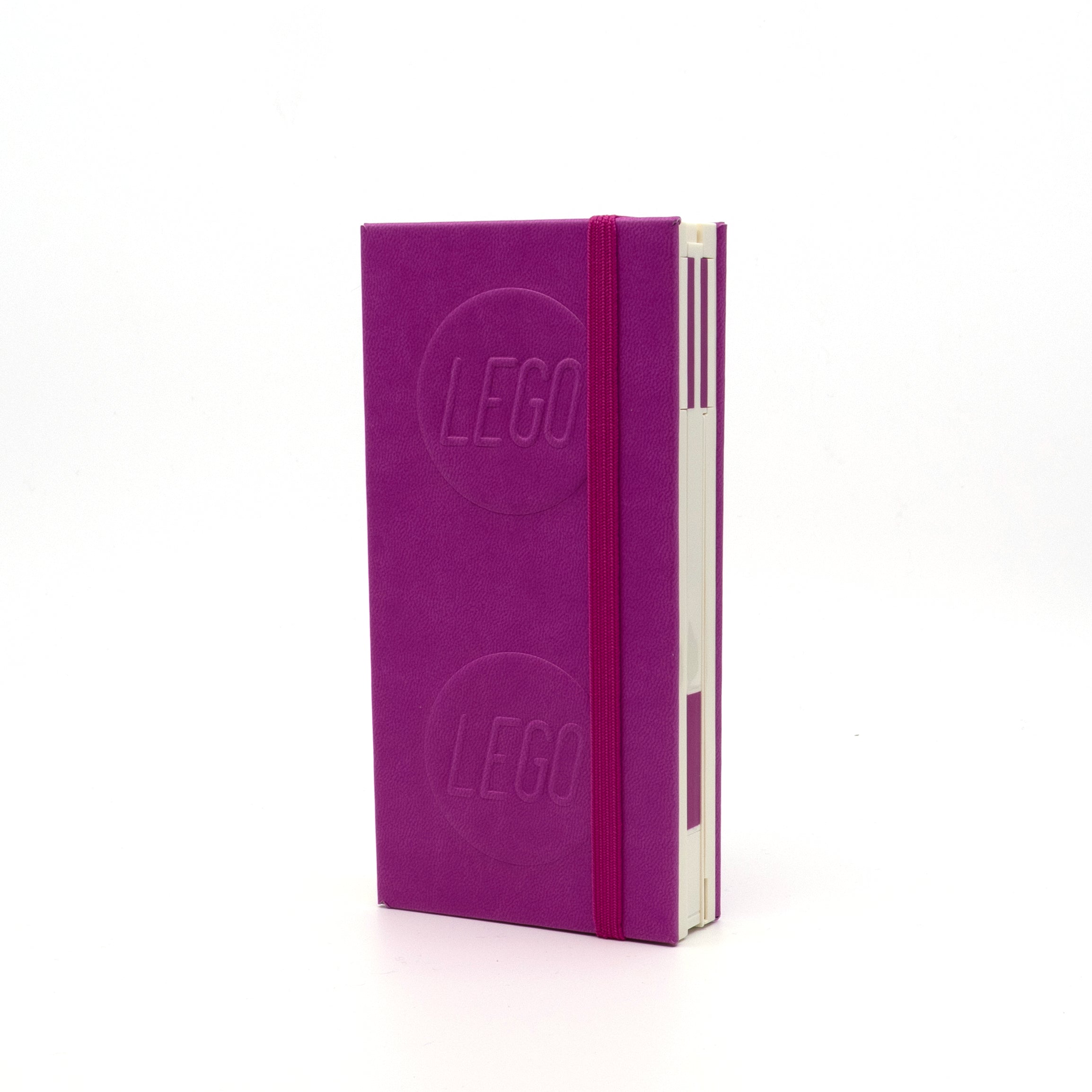 LEGO 1x2 ICONIC LOCKING NOTEBOOK WITH GEL PEN - VIOLET