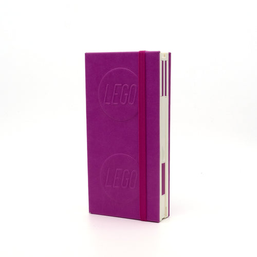 LEGO 1x2 ICONIC LOCKING NOTEBOOK WITH GEL PEN - VIOLET