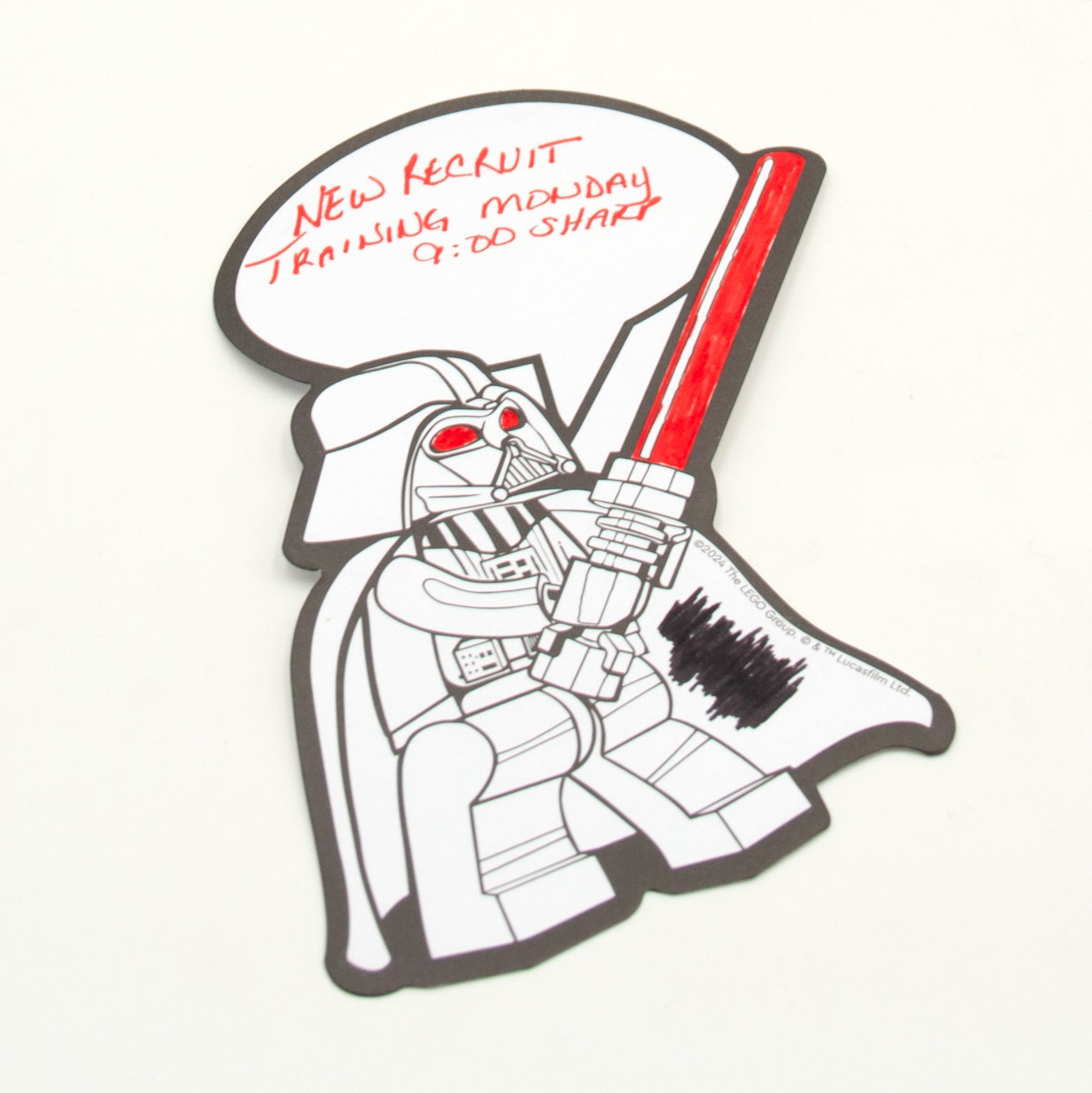 LEGO Star Wars Coloring Sticky Notes Darth Vader