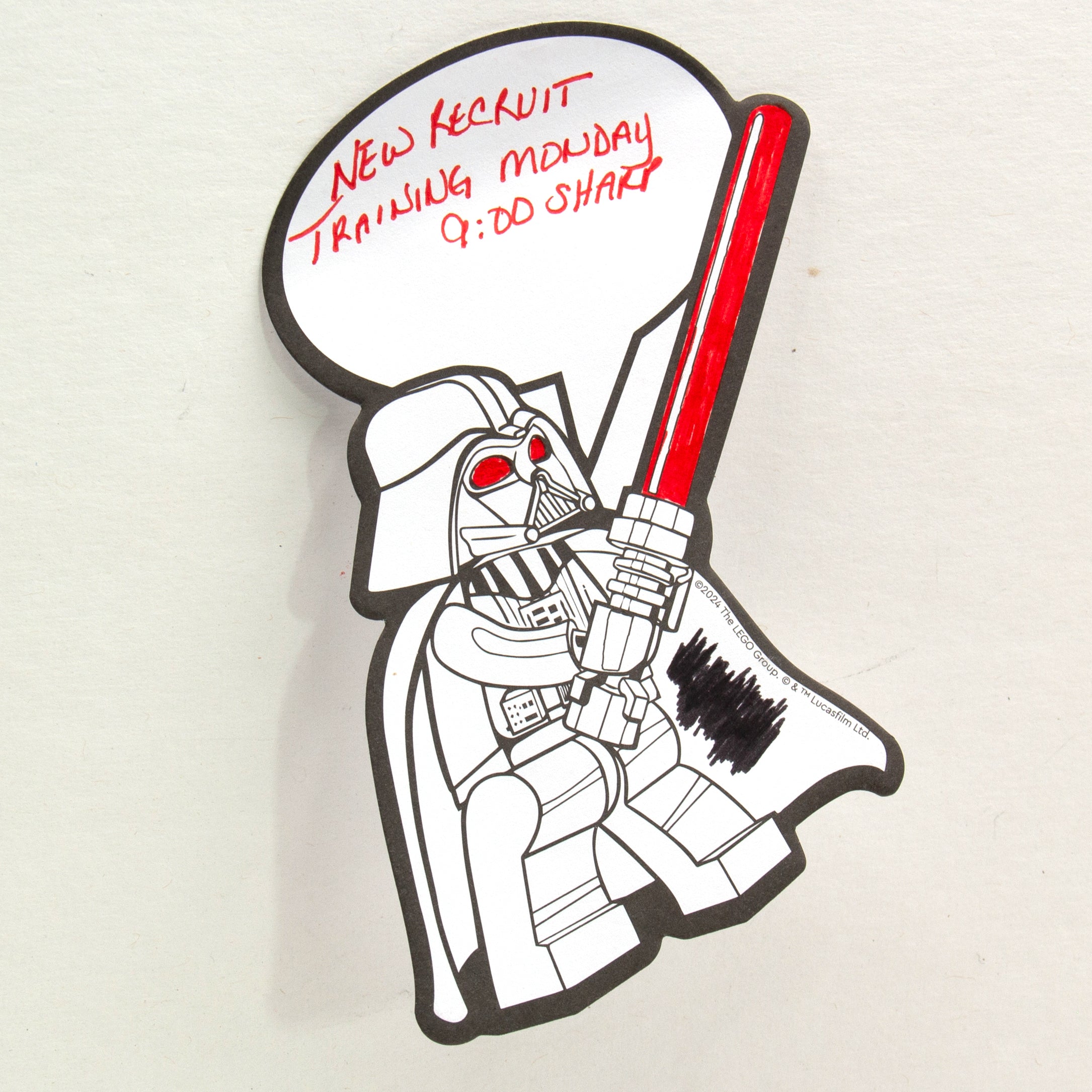 LEGO Star Wars Coloring Sticky Notes Darth Vader