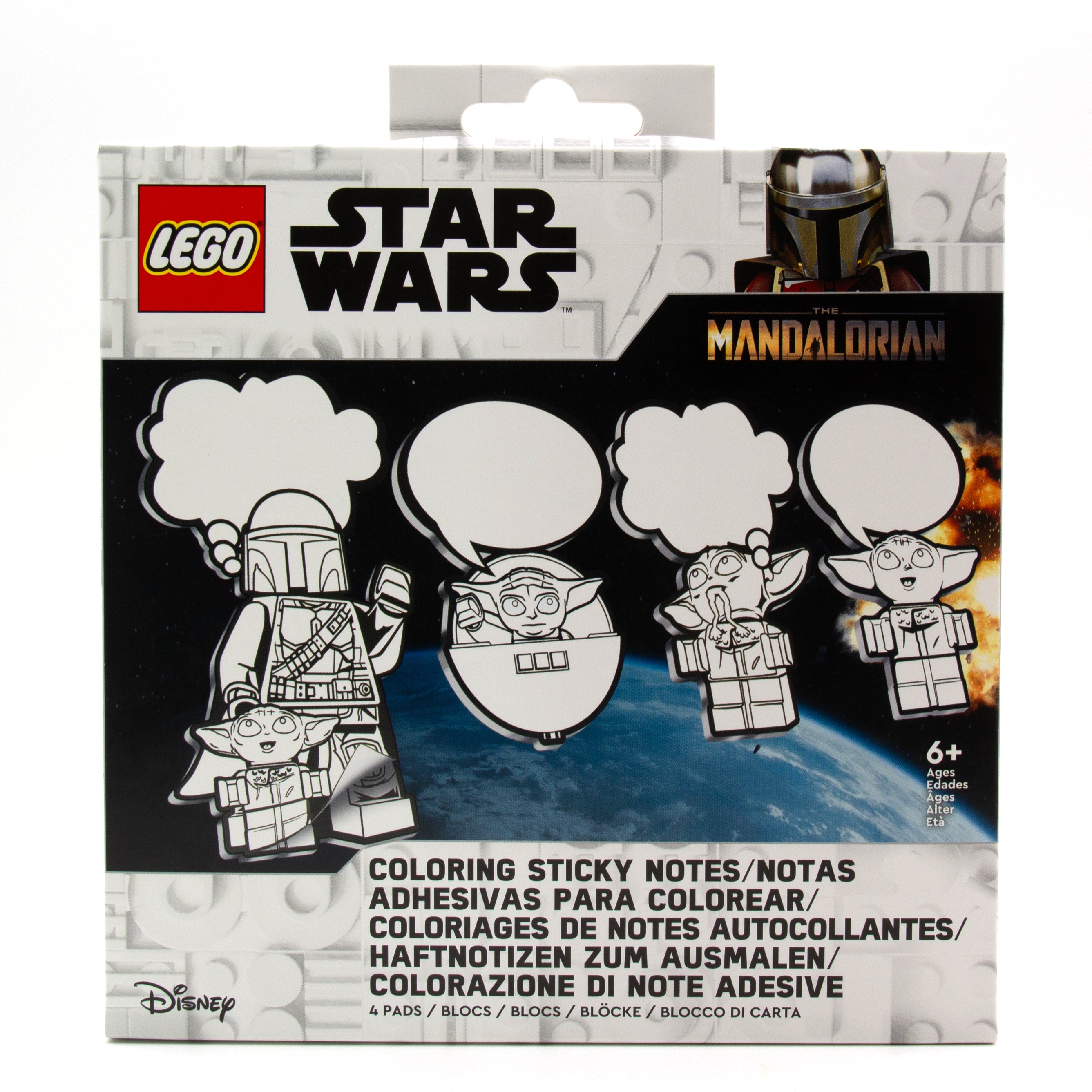 LEGO Star Wars The Mandalorian Coloring Sticky Notes