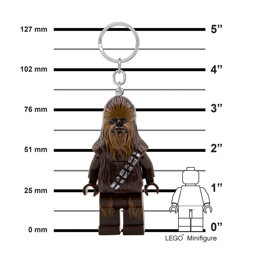 LEGO STAR WARS CHEWBACCA  KEYCHAIN LIGHT ON HANG TAG