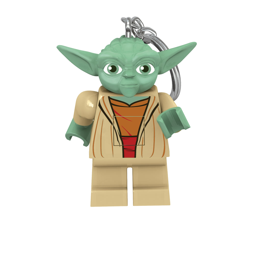 LEGO STAR WARS YODA KEYCHAIN LIGHT ON HANG TAG - KE11H