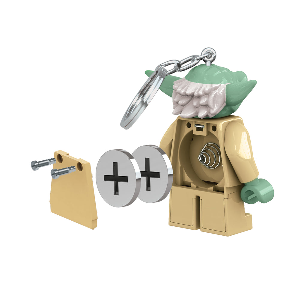 LEGO STAR WARS YODA KEYCHAIN LIGHT ON HANG TAG - KE11H
