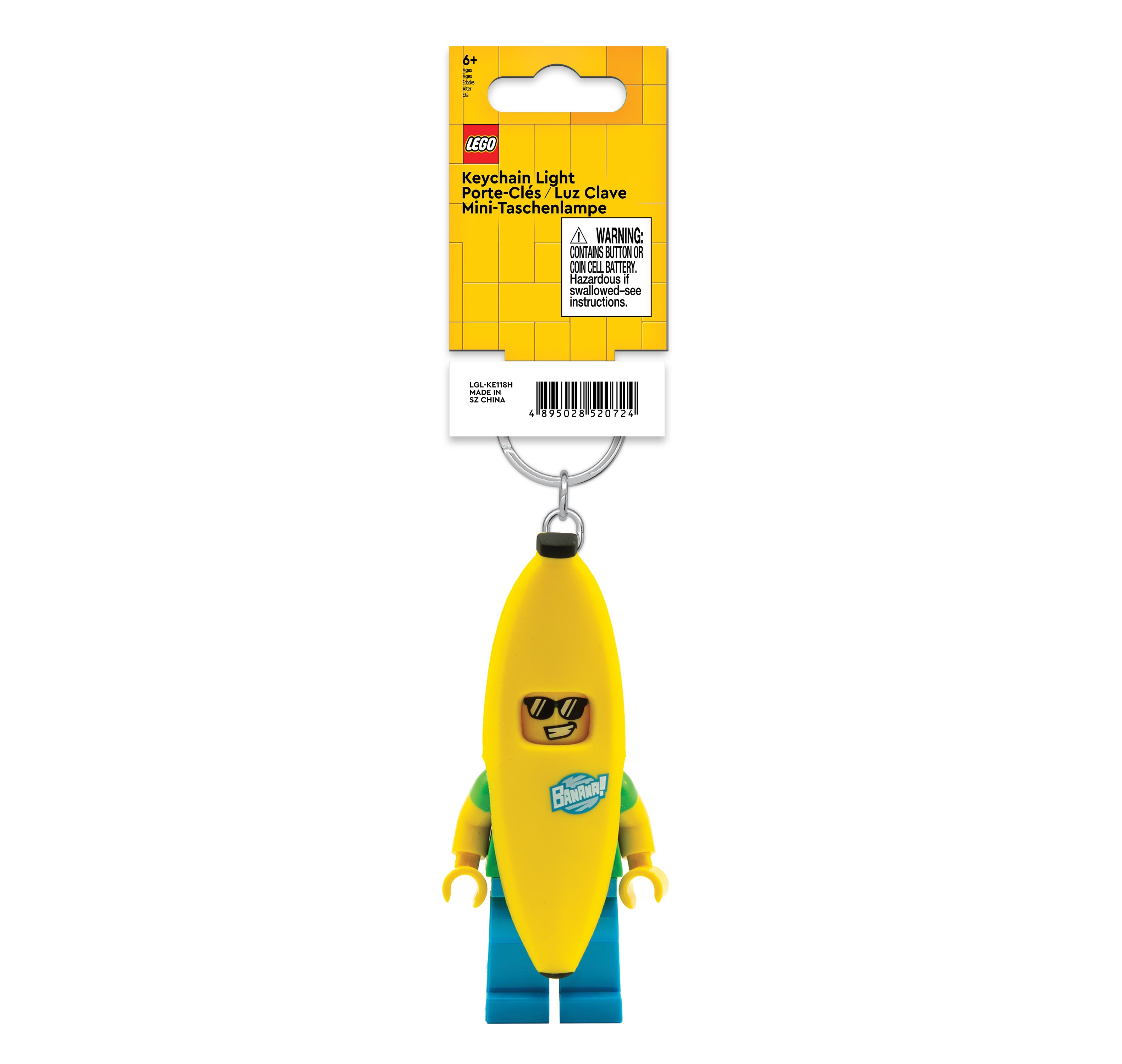 LEGO ICONIC BANANA GUY KEYCHAIN LIGHT