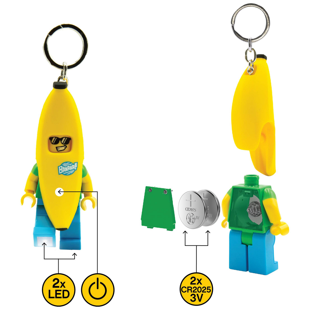 LEGO ICONIC BANANA GUY KEYCHAIN LIGHT