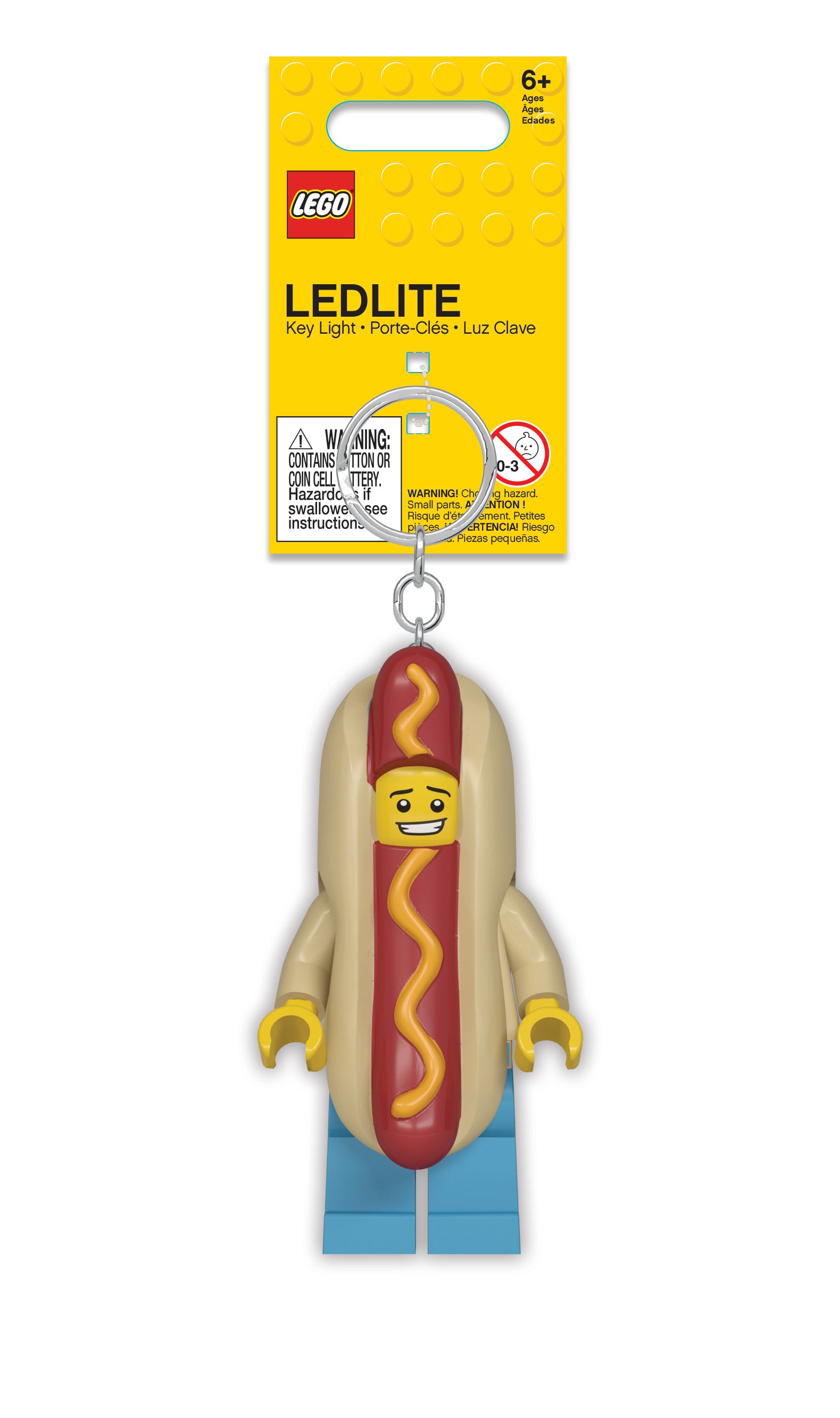 LEGO ICONIC HOT DOG KEYCHAIN LIGHT