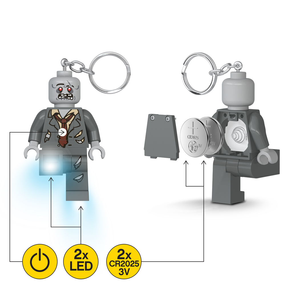 LEGO ICONIC ZOMBIE KEYCHAIN LIGHT