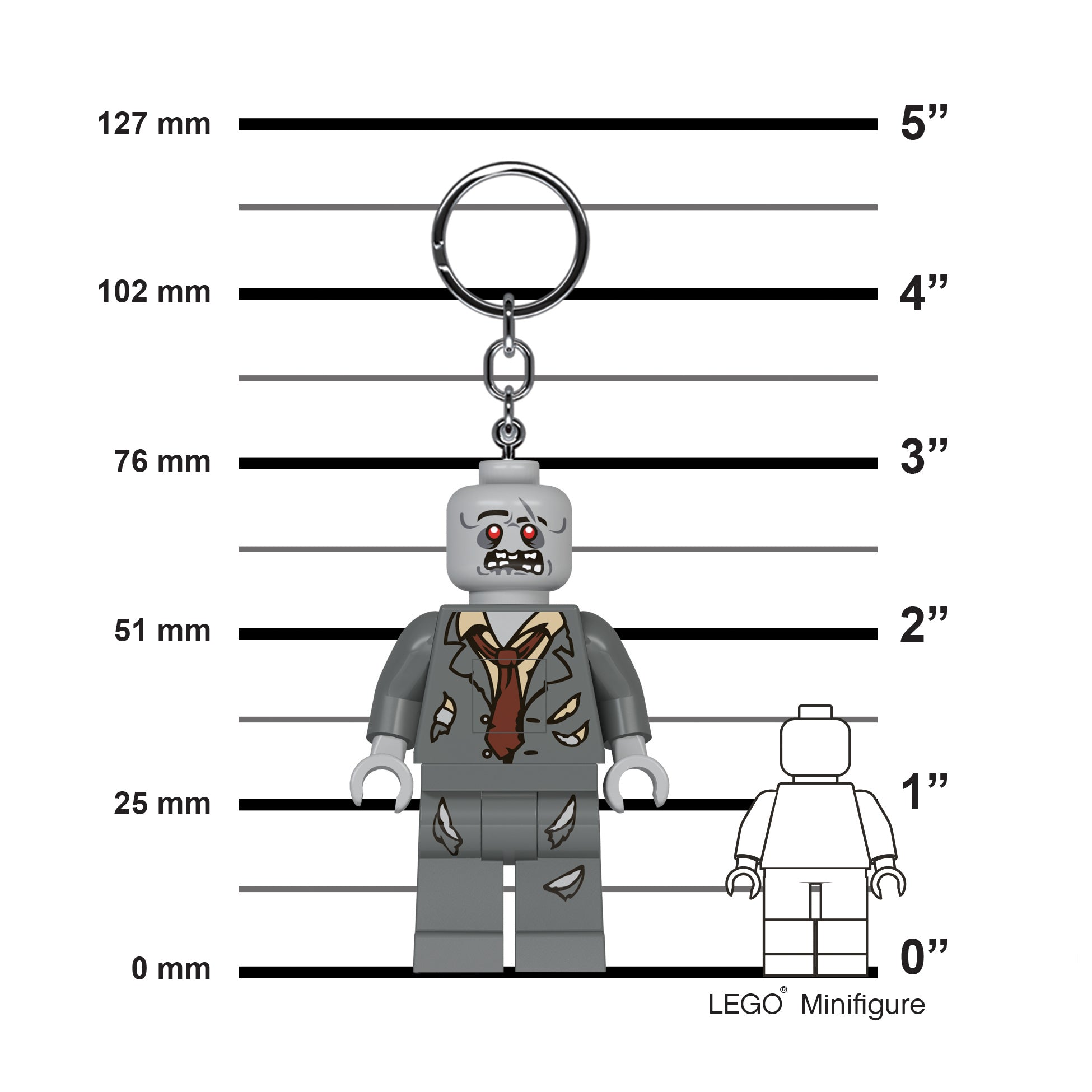 LEGO ICONIC ZOMBIE KEYCHAIN LIGHT