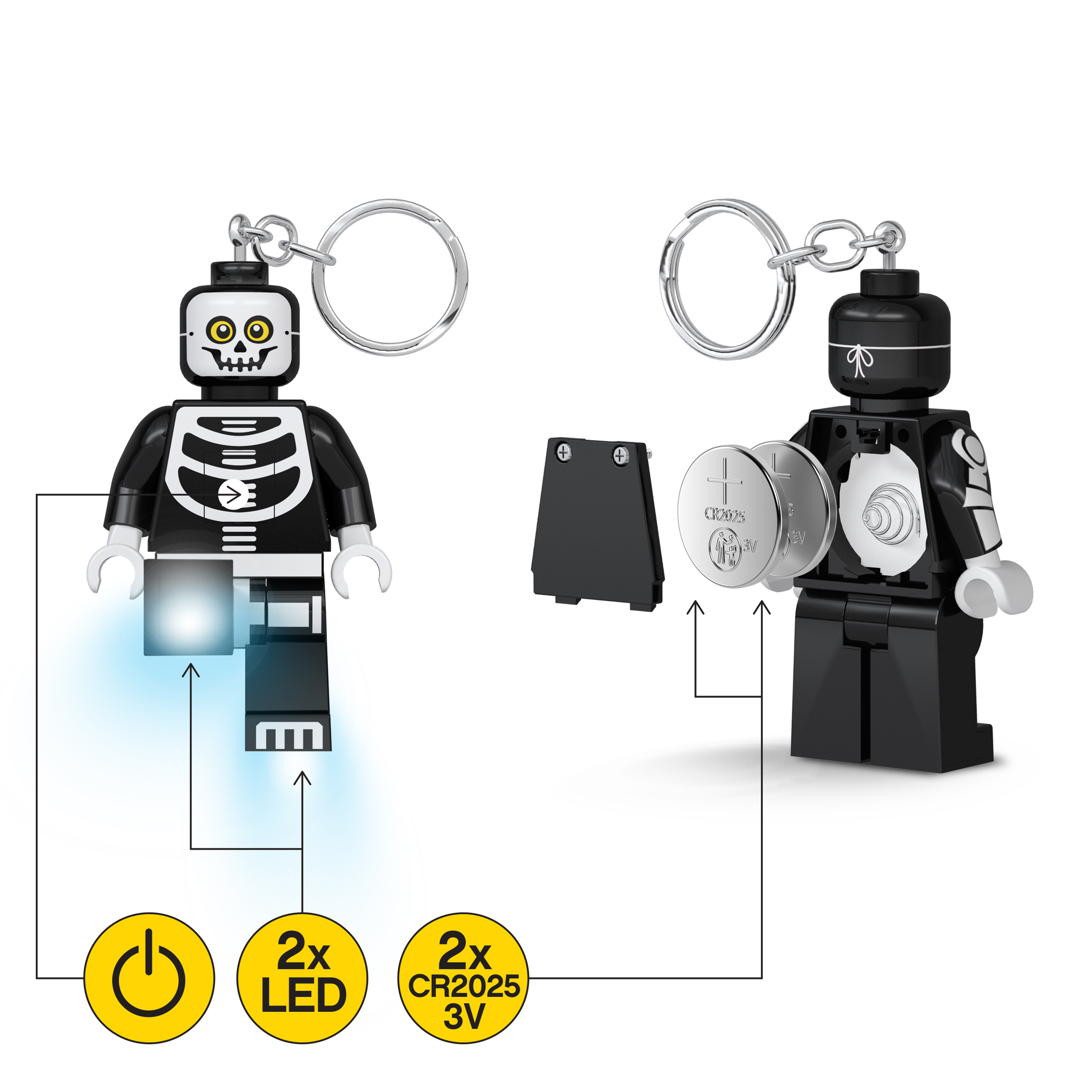 LEGO ICONIC SKELETON KEYCHAIN LIGHT
