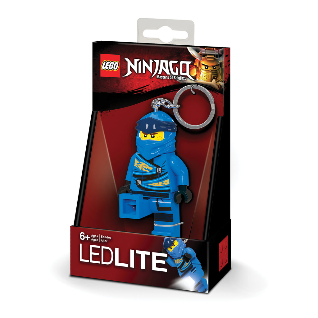 LEGO NINJAGO LEGACY JAY KEYCHAIN LIGHT ON HANG TAG