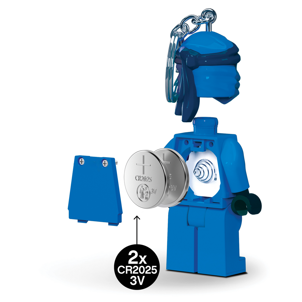 LEGO NINJAGO LEGACY JAY KEYCHAIN LIGHT ON HANG TAG