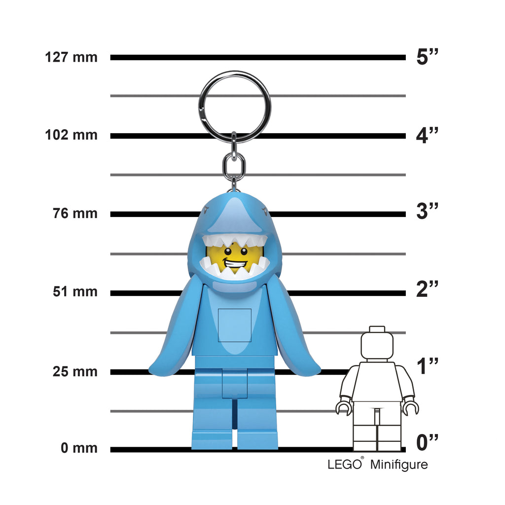 LEGO Minifigures Keychain Light Shark Suit Guy