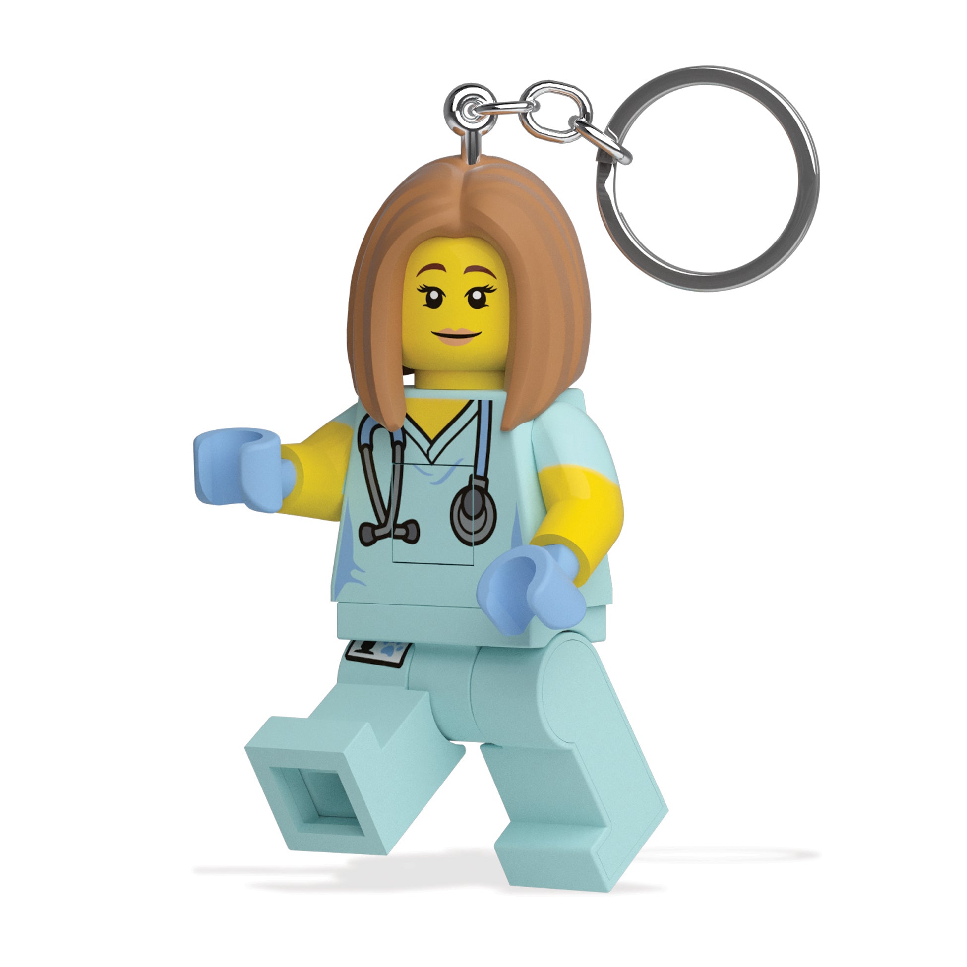 LEGO ICONIC NURSE KEYCHAIN LIGHT - Blue