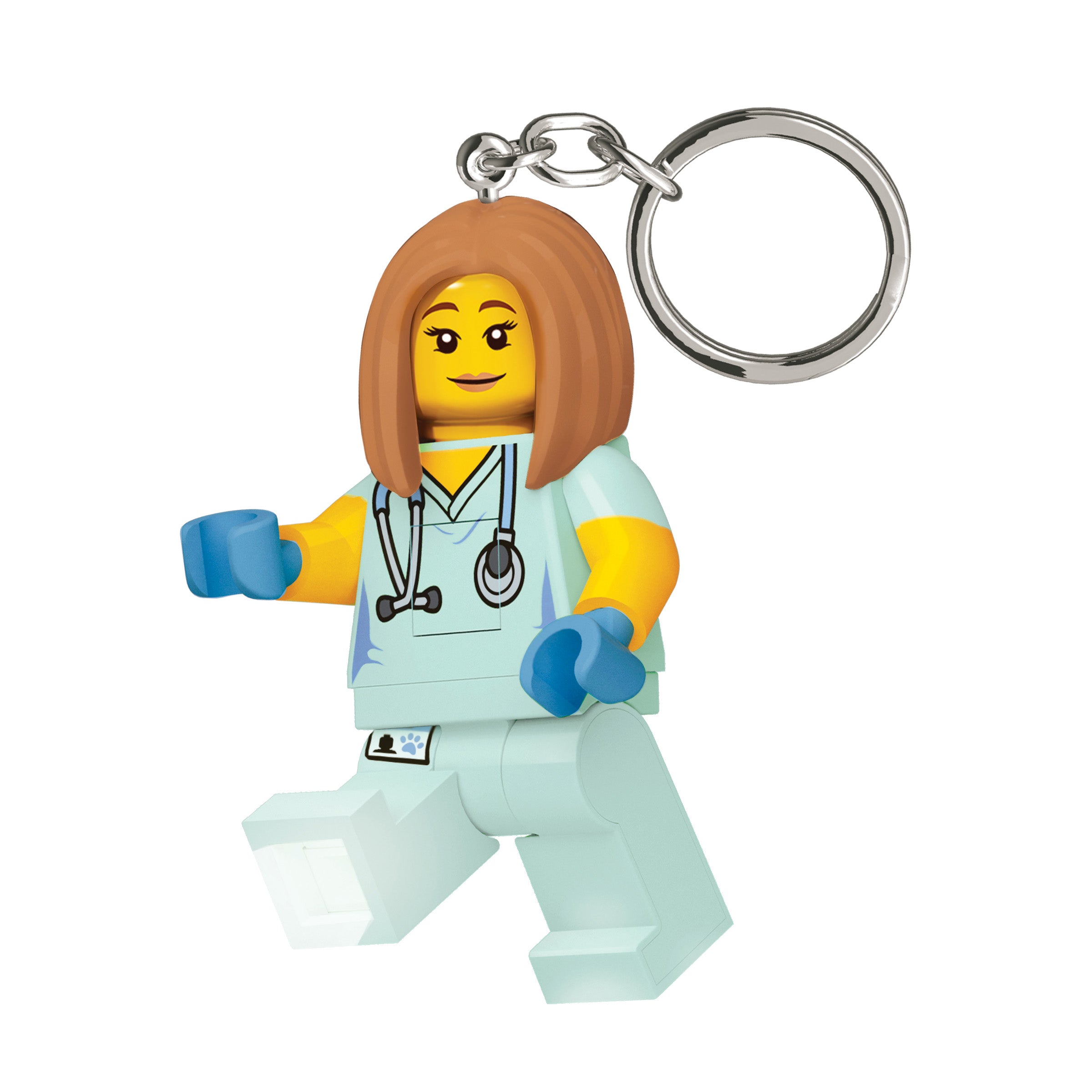 LEGO ICONIC NURSE KEYCHAIN LIGHT - Blue