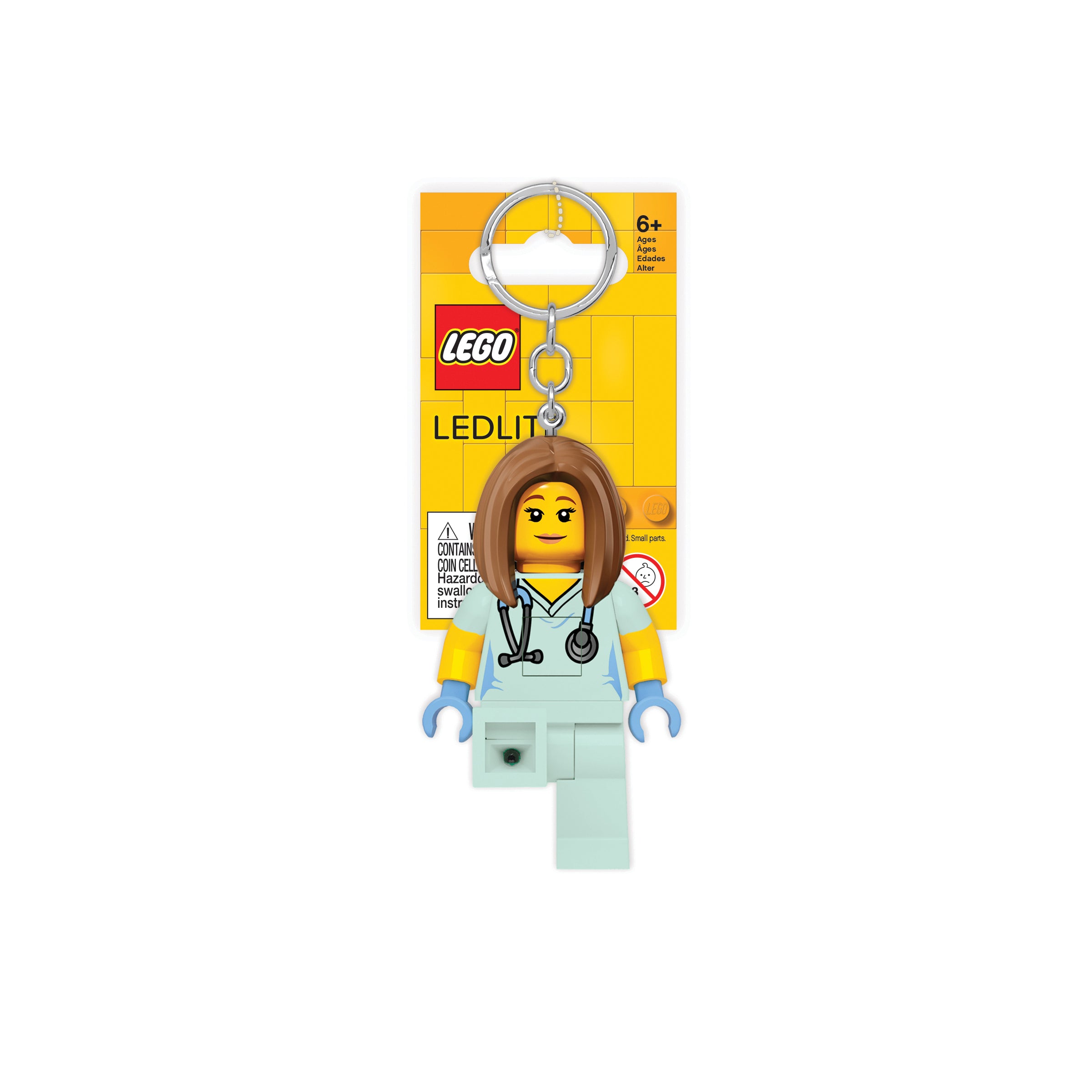 LEGO ICONIC NURSE KEYCHAIN LIGHT - Blue