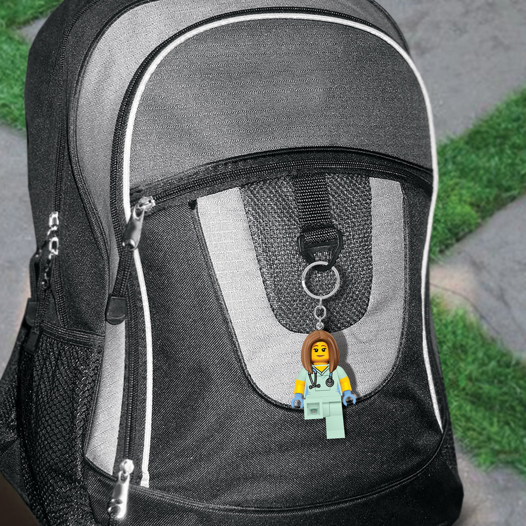 LEGO ICONIC NURSE KEYCHAIN LIGHT - Blue