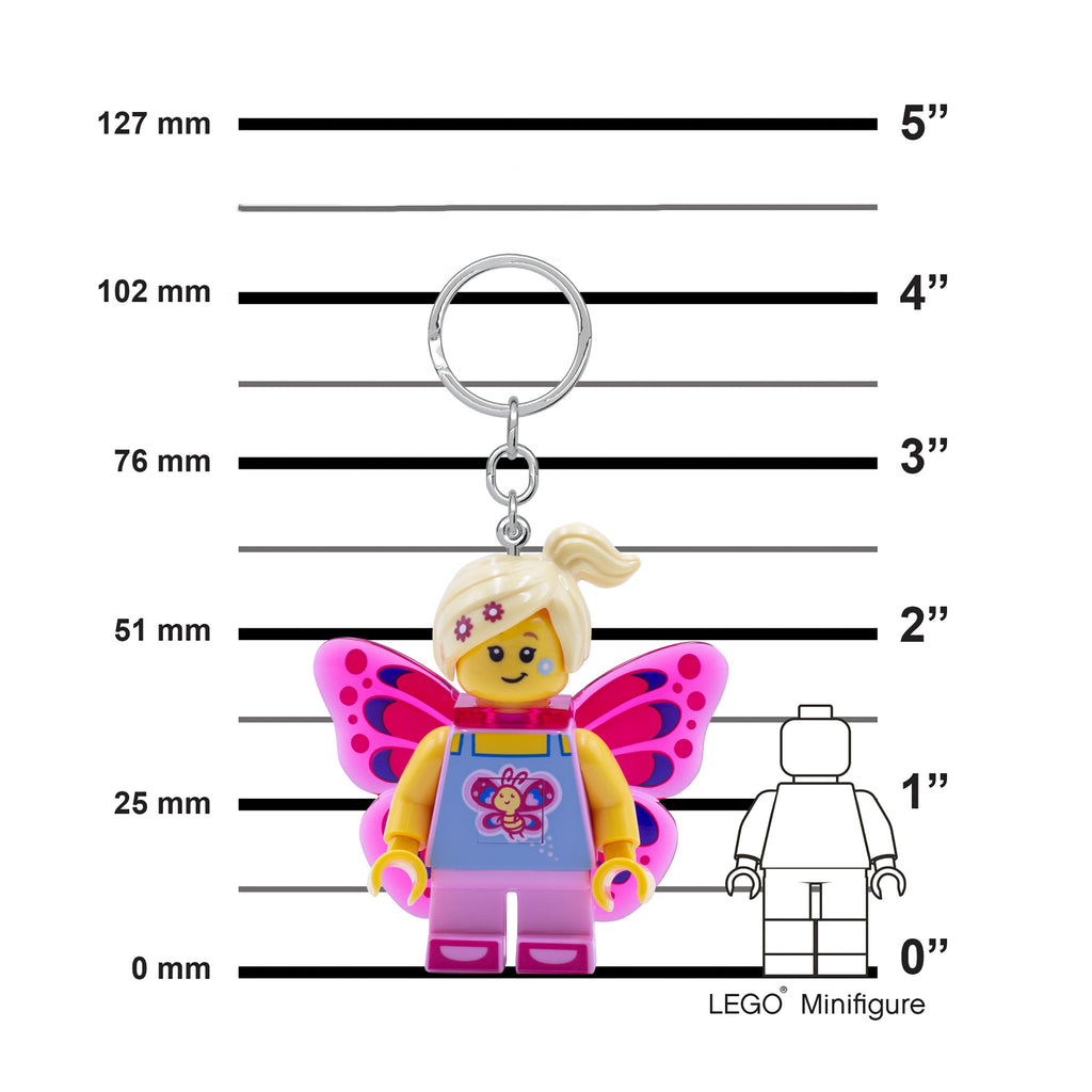 LEGO Minifigures Keychain Light Butterfly Girl