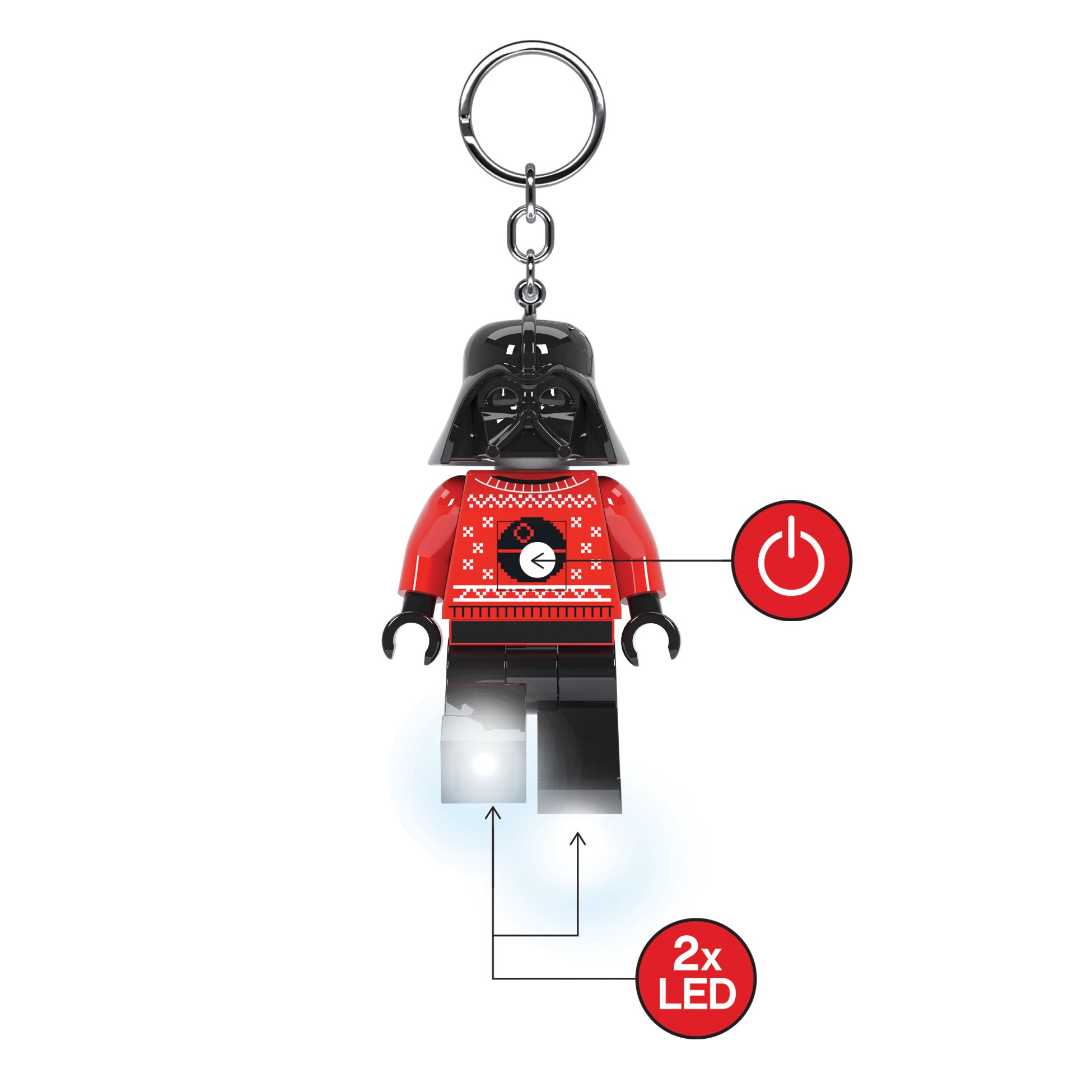 LEGO Star Wars Keychain Light Darth Vader Holiday Sweate