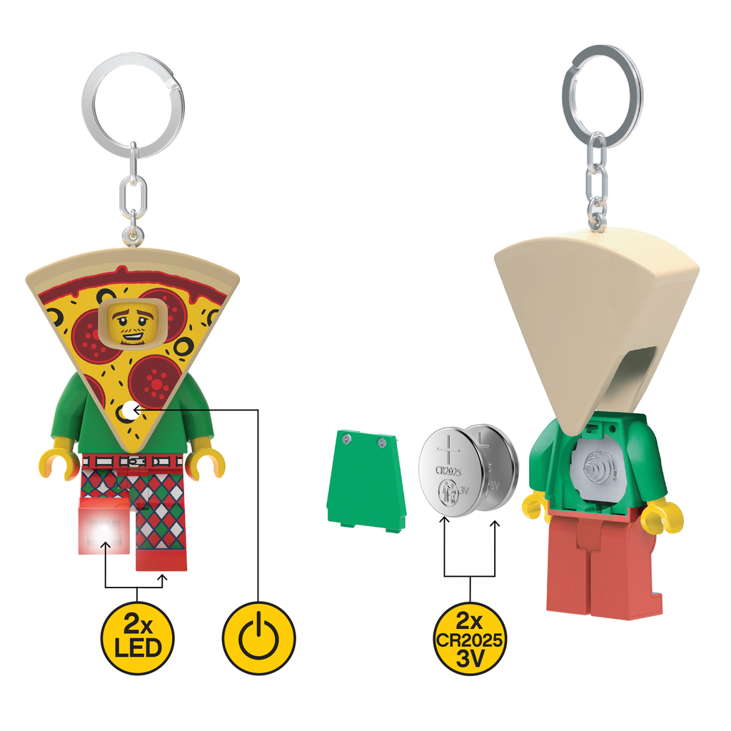LEGO Minifigures Keychain Light Pizza Guy