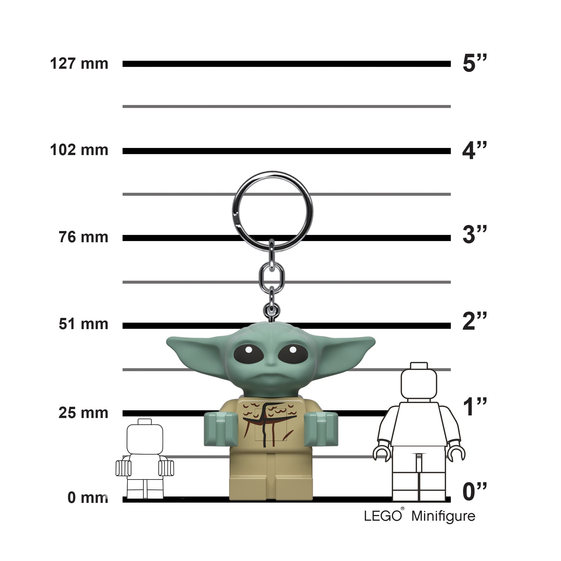 LEGO STAR WARS THE MANDALORIAN GROGU KEYCHAIN LIGHT
