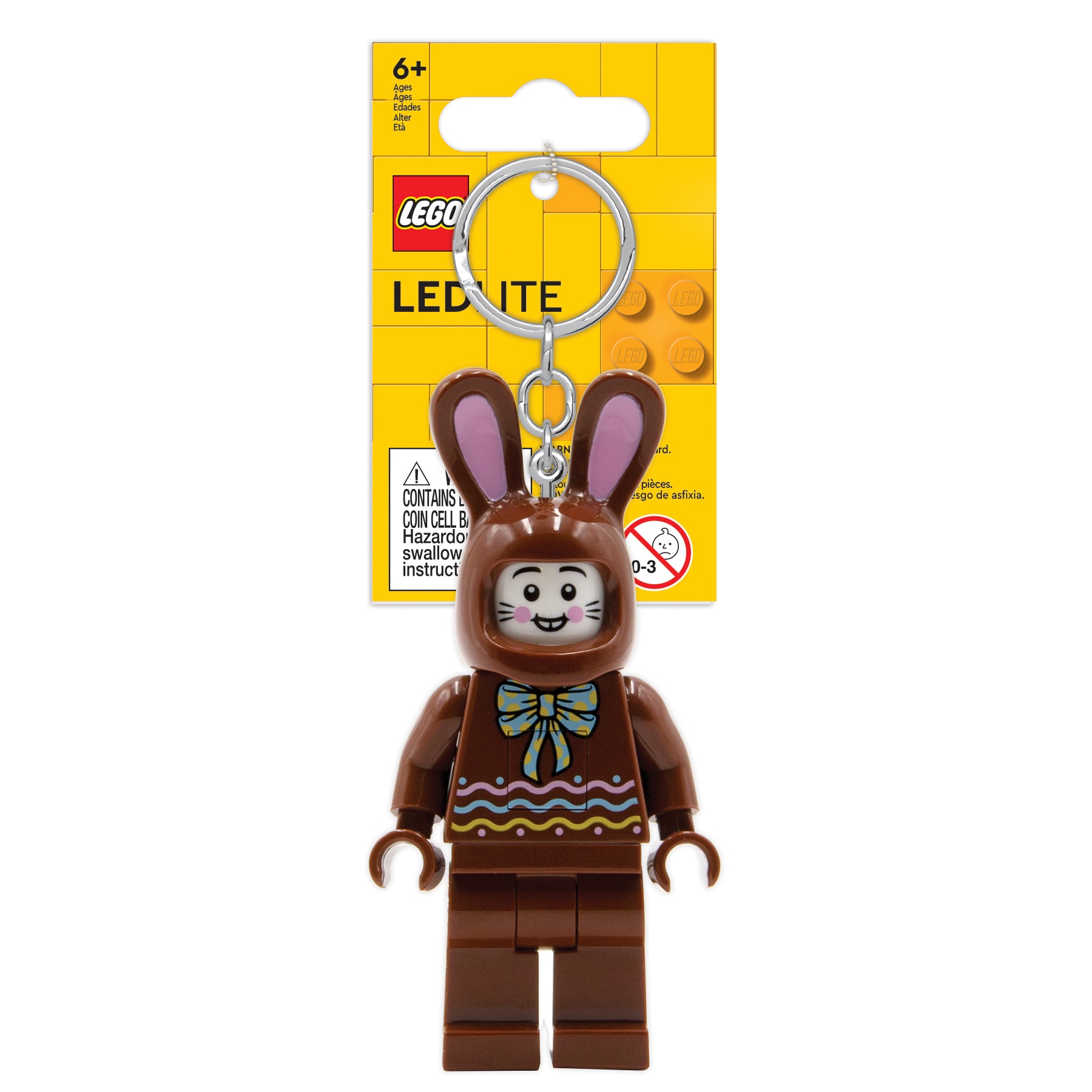 LEGO Minifigures Keychain Light Chocolate Bunny