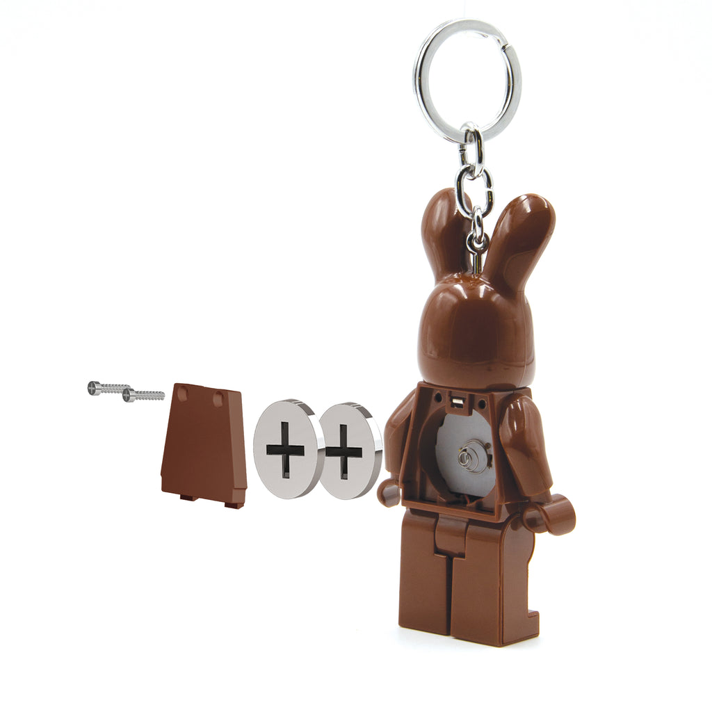 LEGO Minifigures Keychain Light Chocolate Bunny
