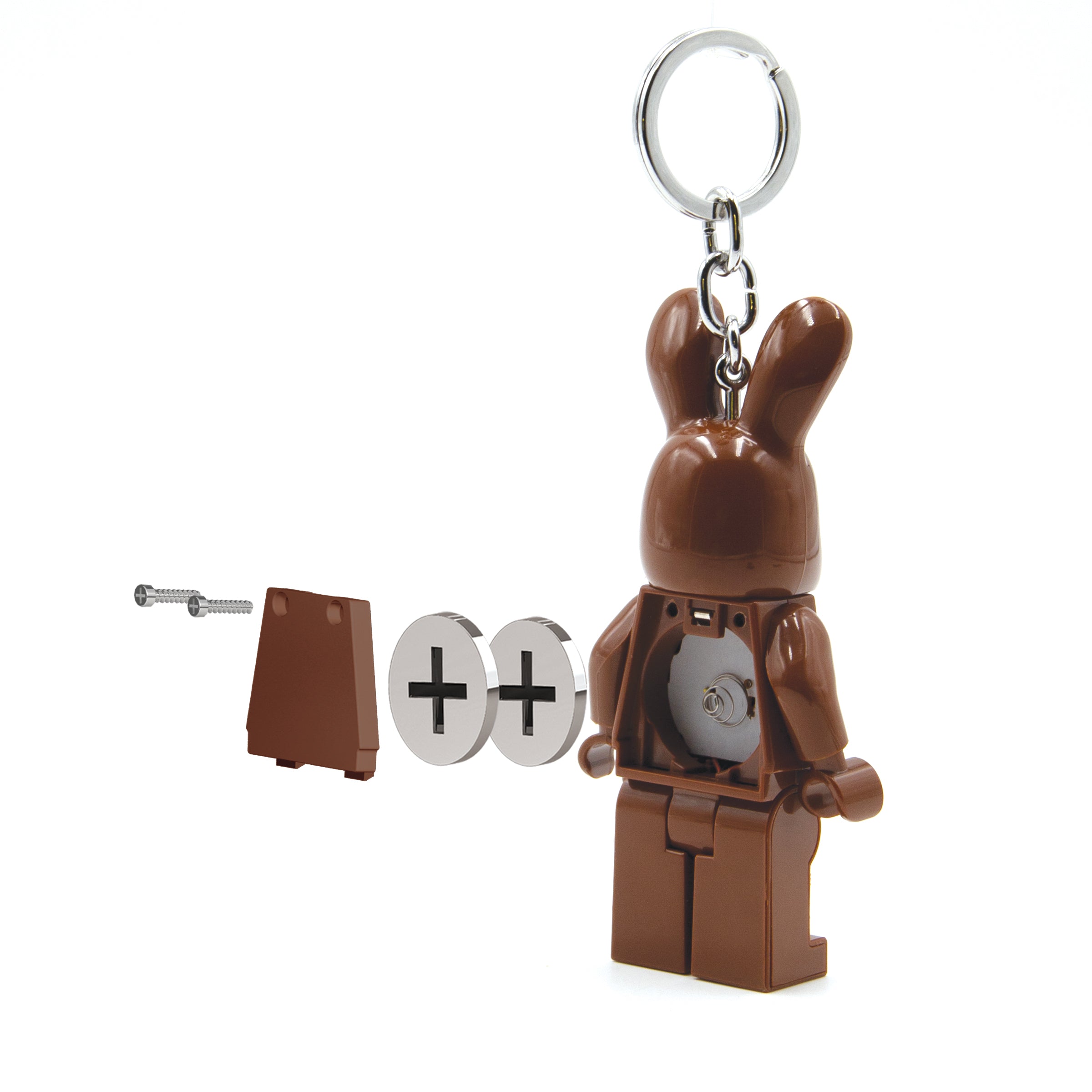 LEGO Minifigures Keychain Light Chocolate Bunny
