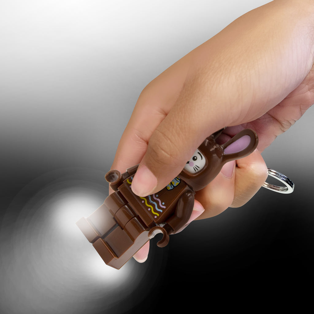 LEGO Minifigures Keychain Light Chocolate Bunny