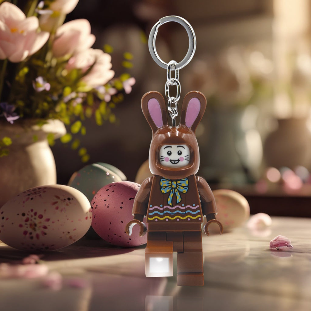 LEGO Minifigures Keychain Light Chocolate Bunny