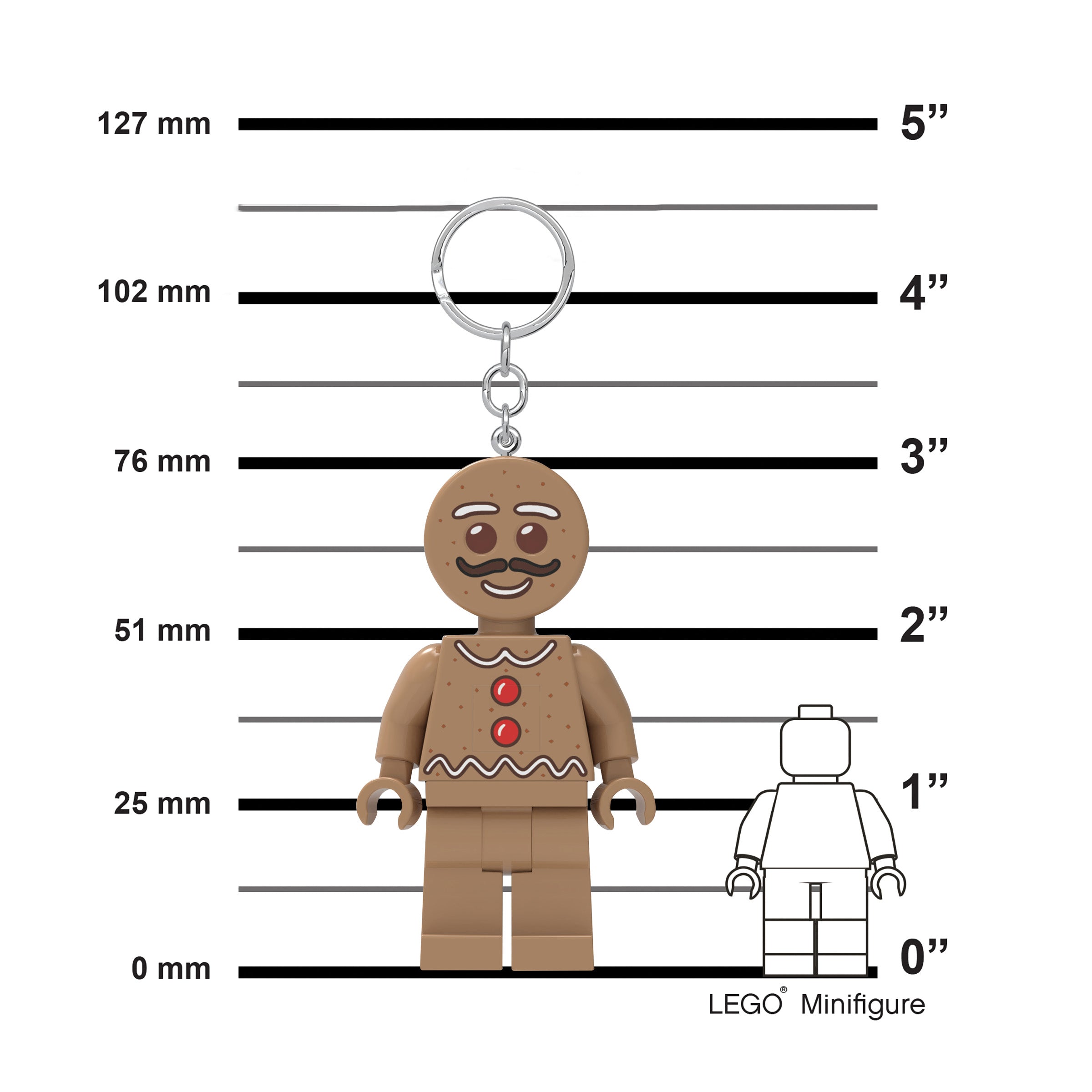 LEGO Minifigures Keychain Light Gingerbread Man