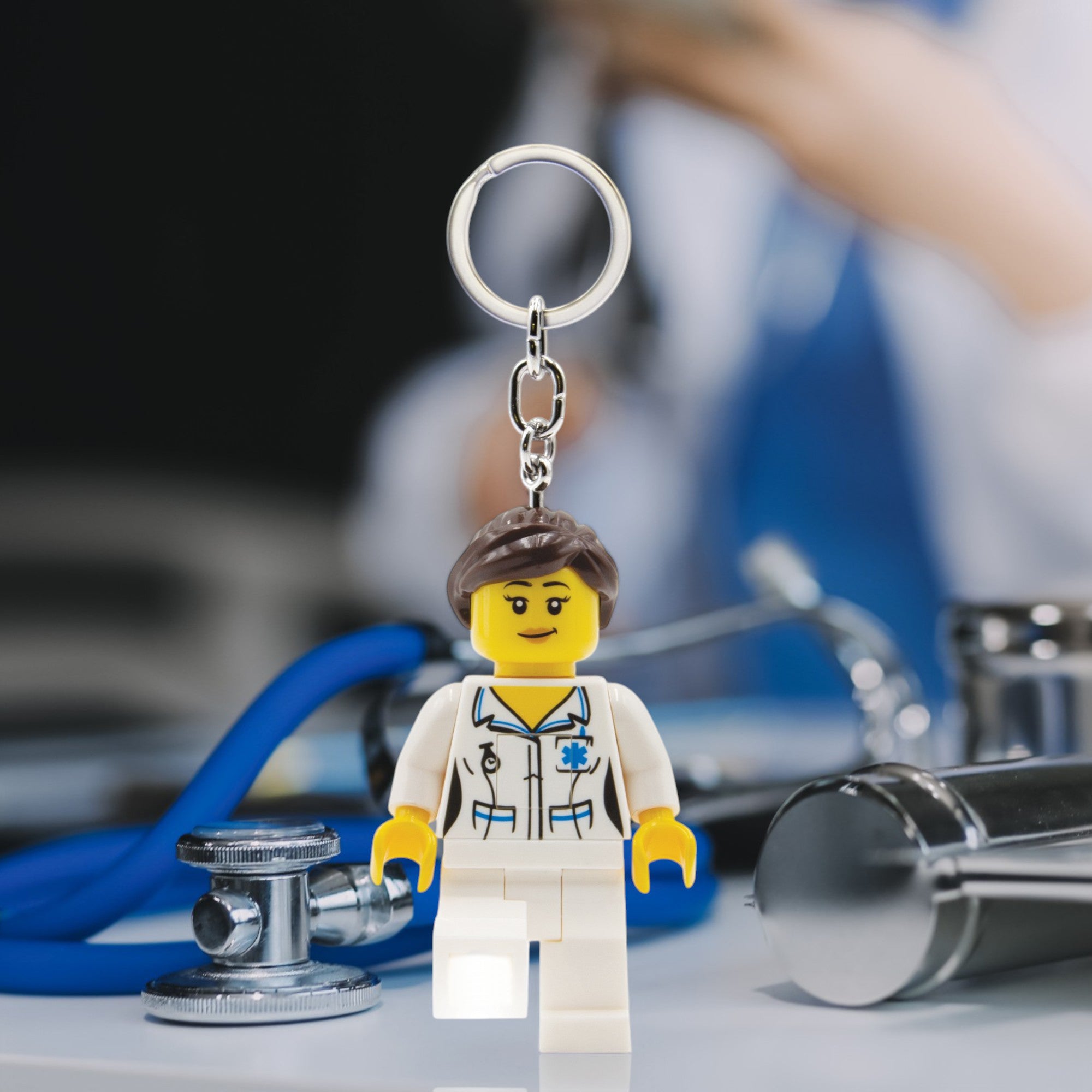 LEGO Minifgures Keychain Light Nurse 2