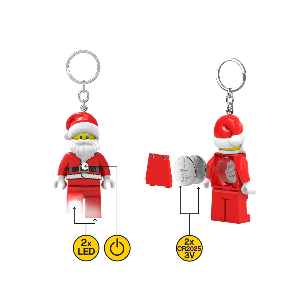 LEGO Minifigures Keychain Light Santa