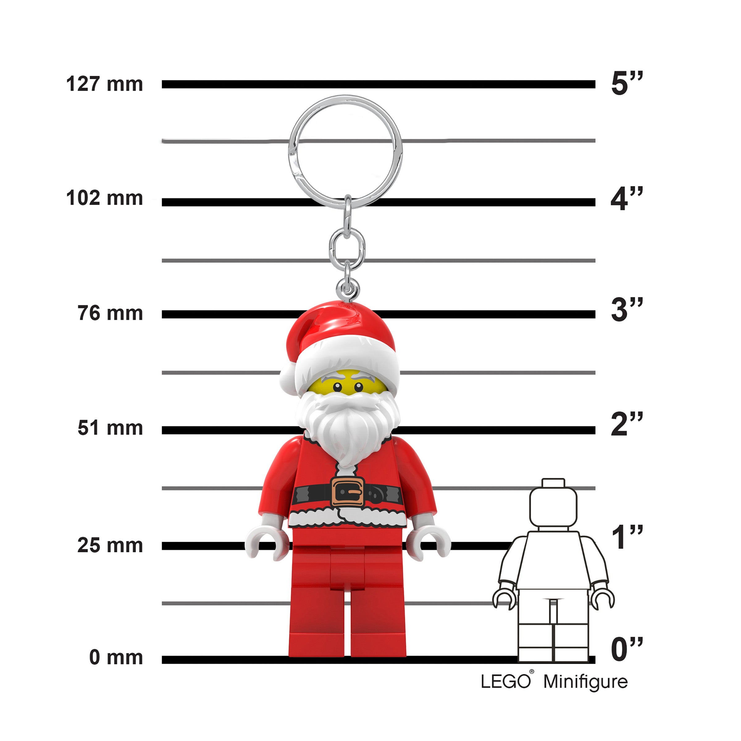 LEGO Minifigures Keychain Light Santa