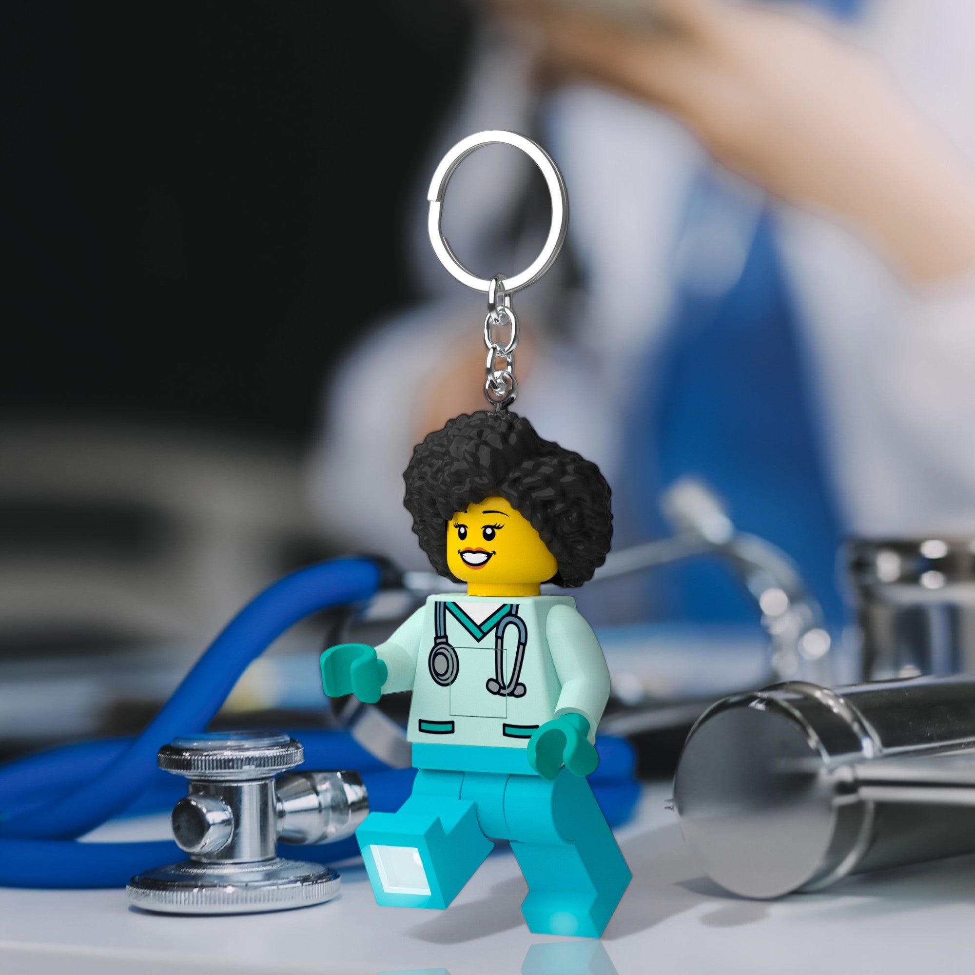 LEGO City Keychain Light Dr. Flieber
