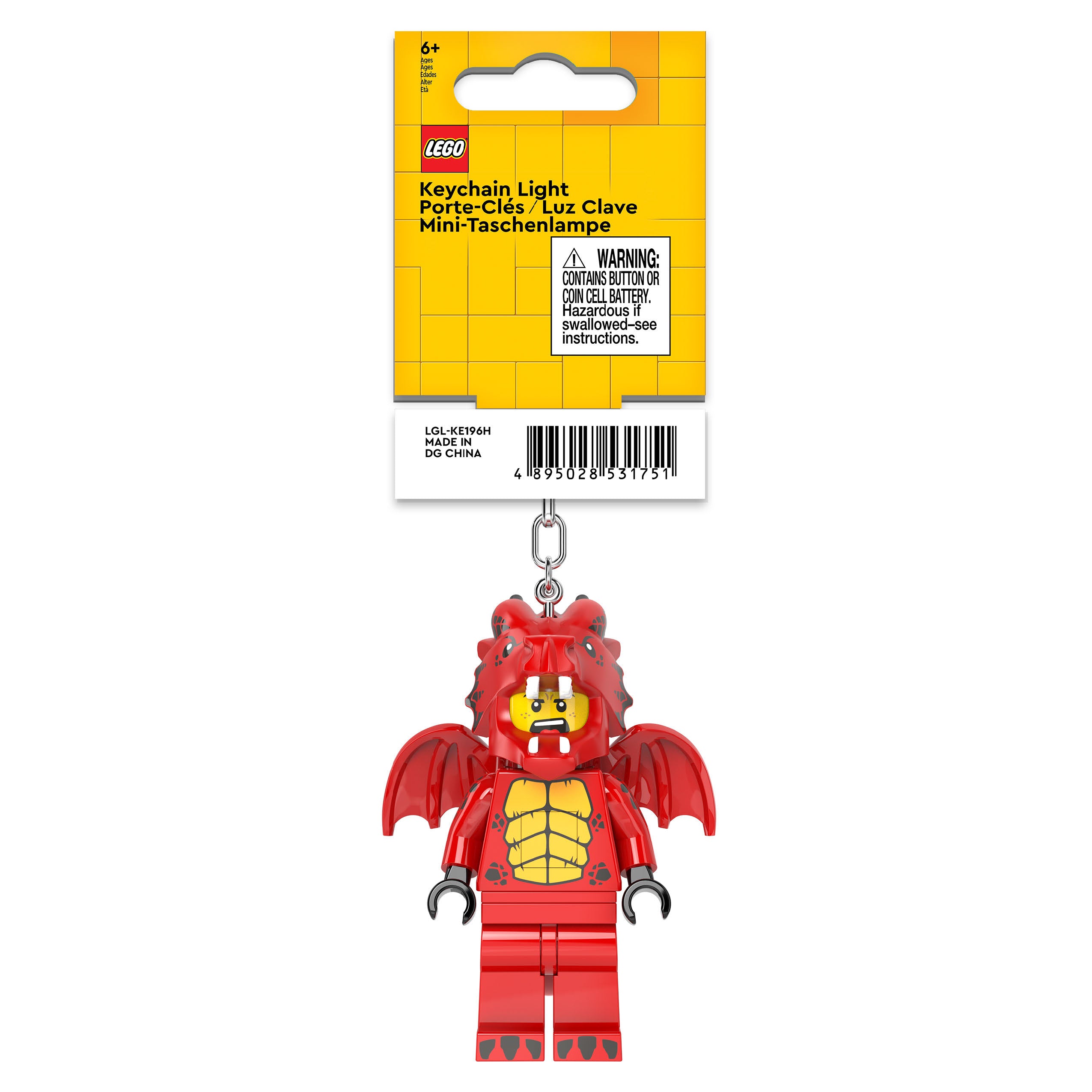 LEGO Minifigures Keychain Red Dragon Suit Guy
