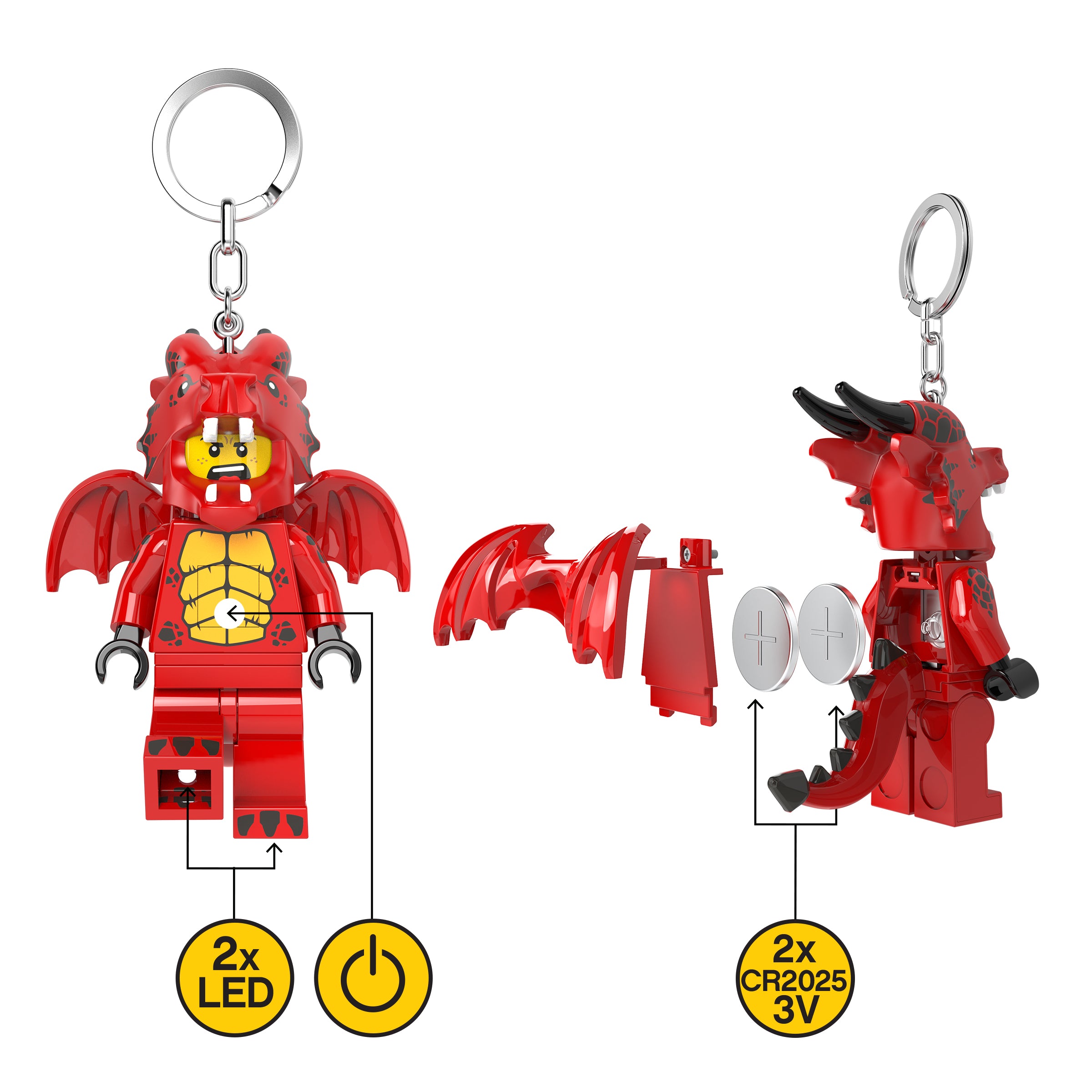 LEGO Minifigures Keychain Red Dragon Suit Guy