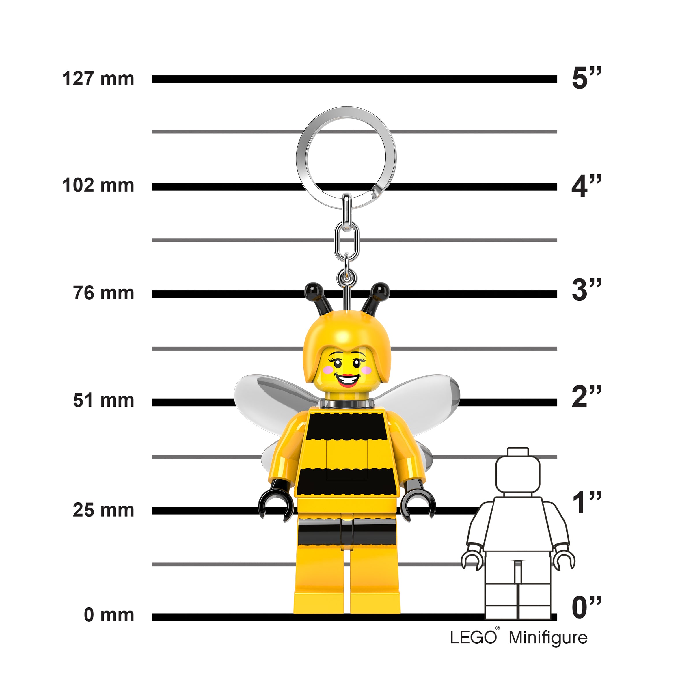 Lego Minifigures Keychain Light Bumblebee Girl