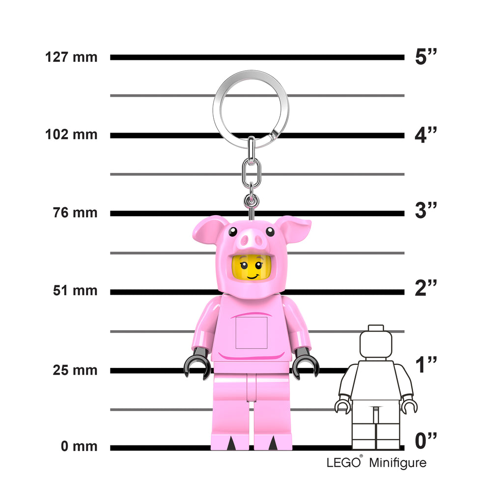Lego Minifigures Keychain Light Piggy Girl