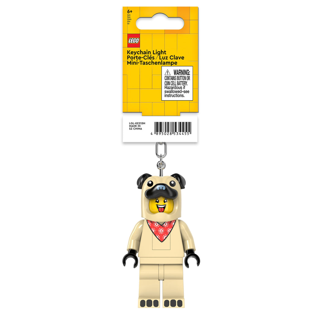 Lego Minifigures Keychain Light Pug