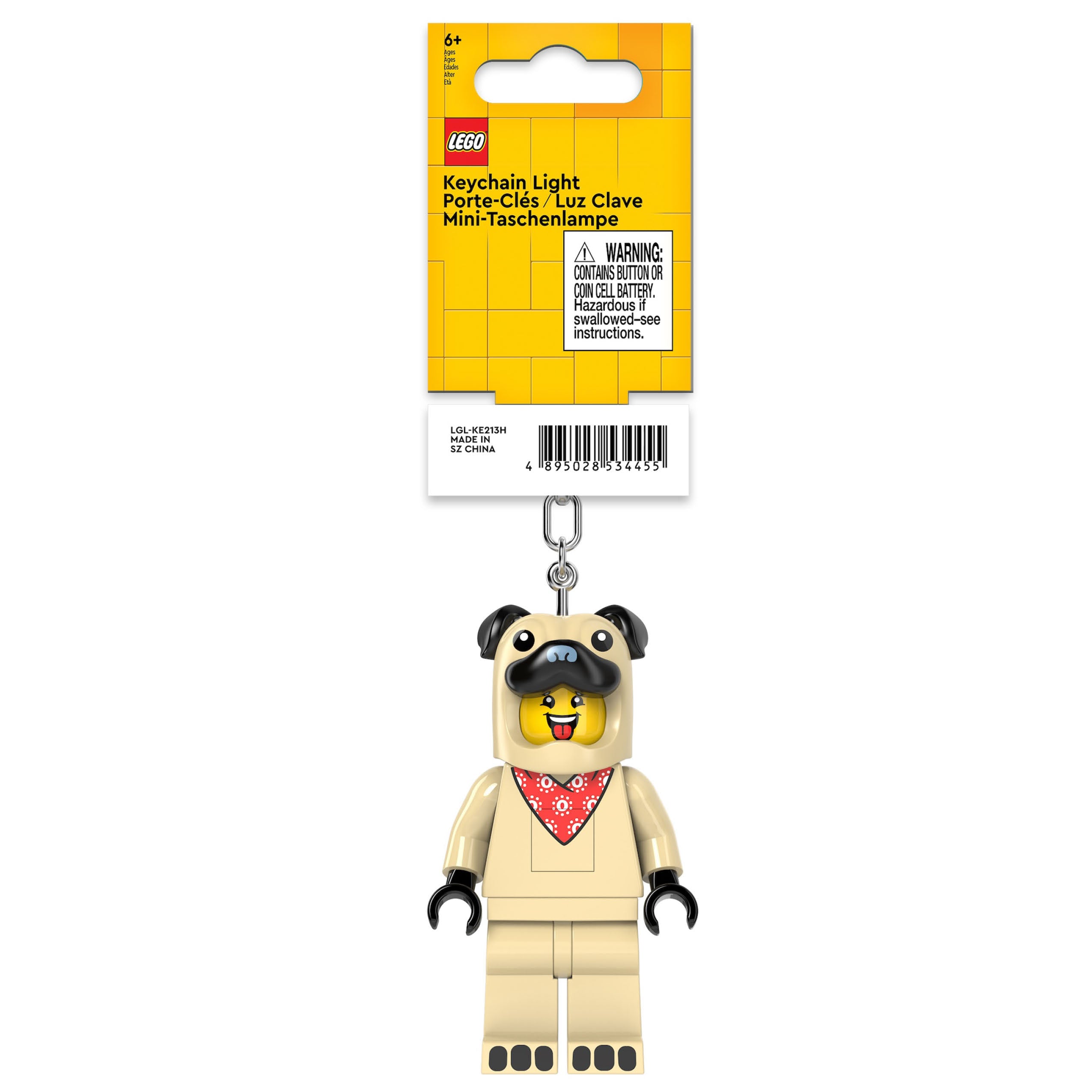 Lego Minifigures Keychain Light Pug