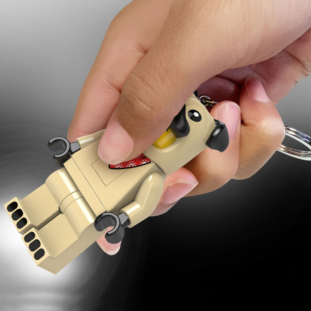 Lego Minifigures Keychain Light Pug