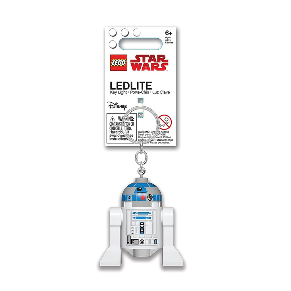 LEGO STAR WARS R2-D2 KEYCHAIN LIGHT ON HANG TAG