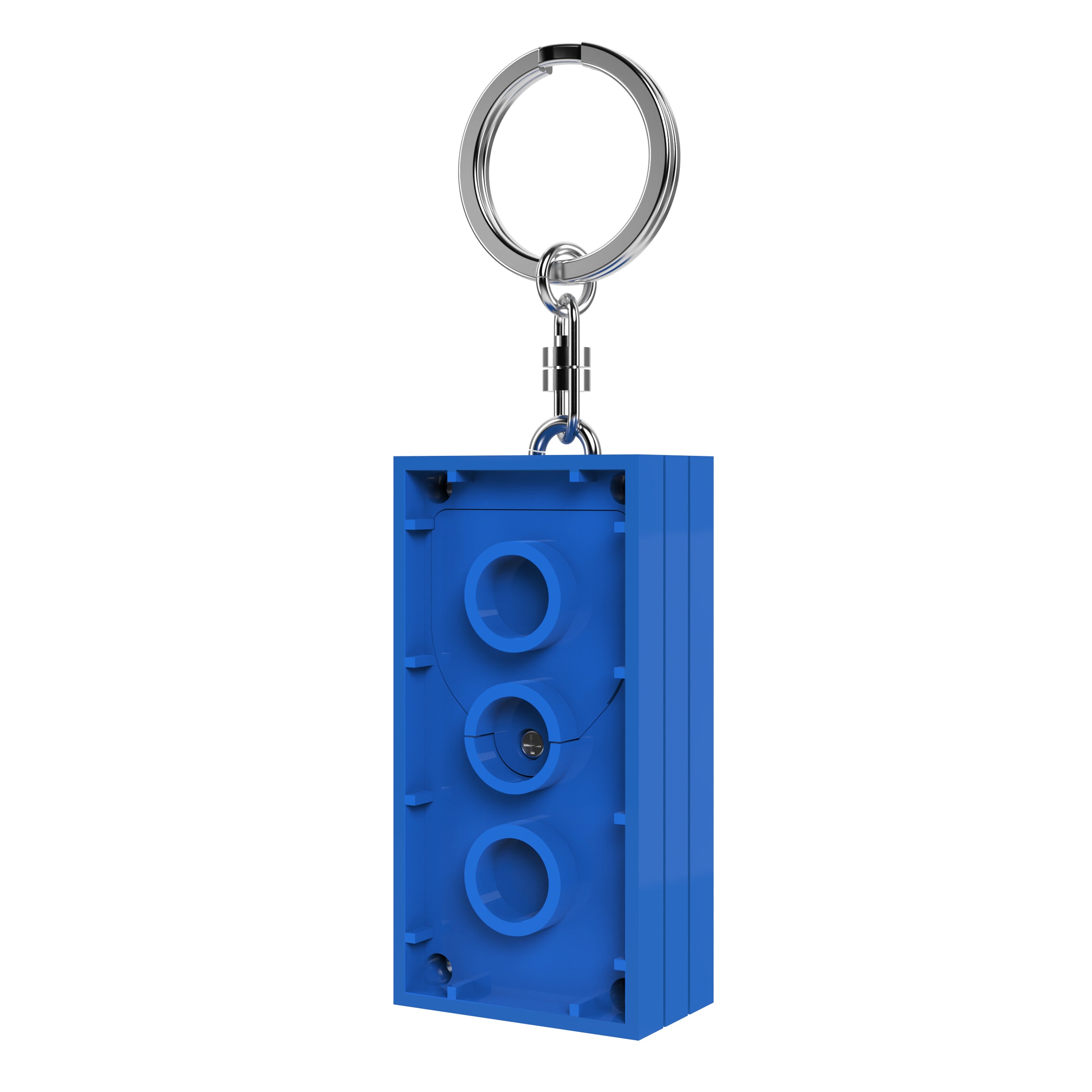 LEGO 2 x 4 Brick Keychain Light Blue