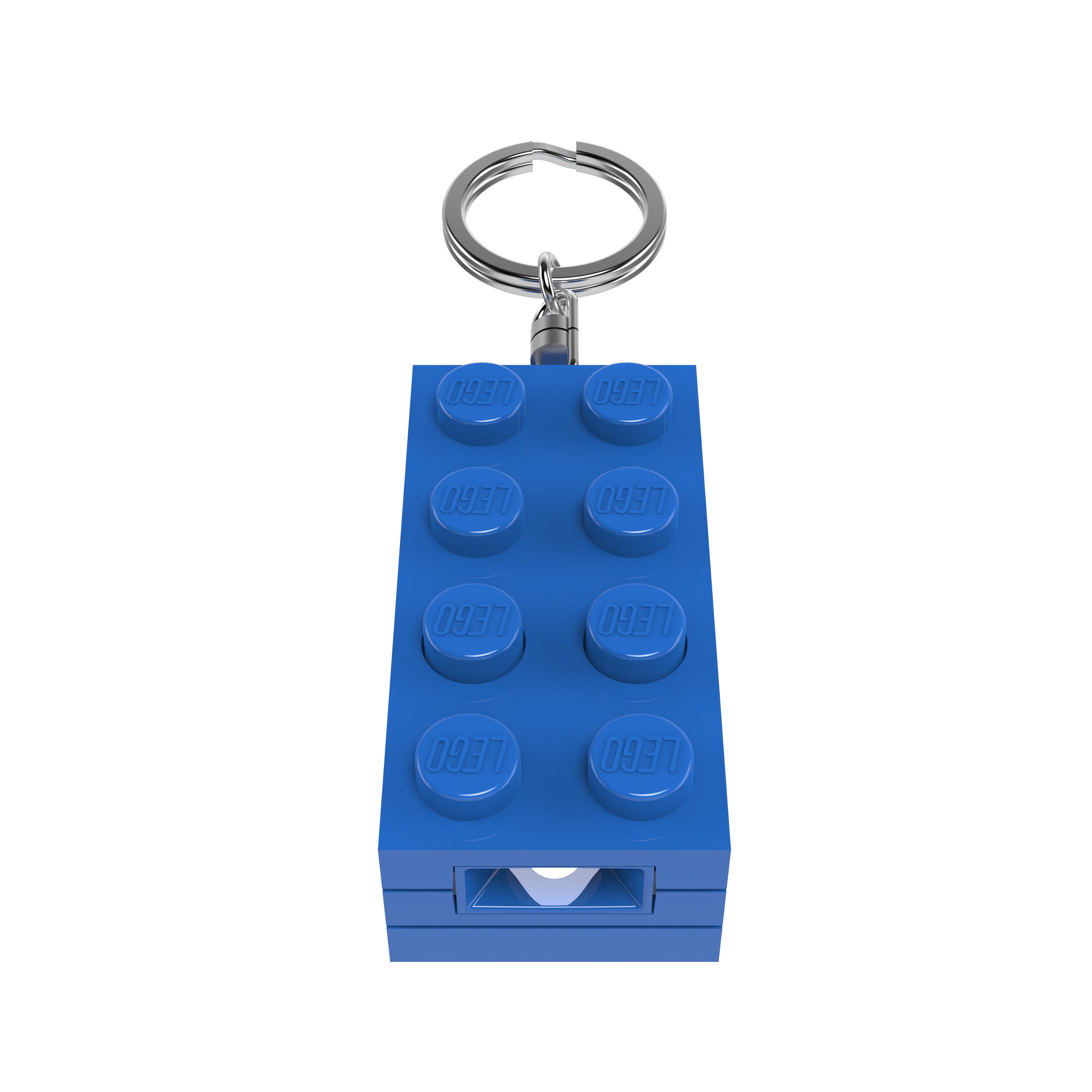 LEGO 2 x 4 Brick Keychain Light Blue